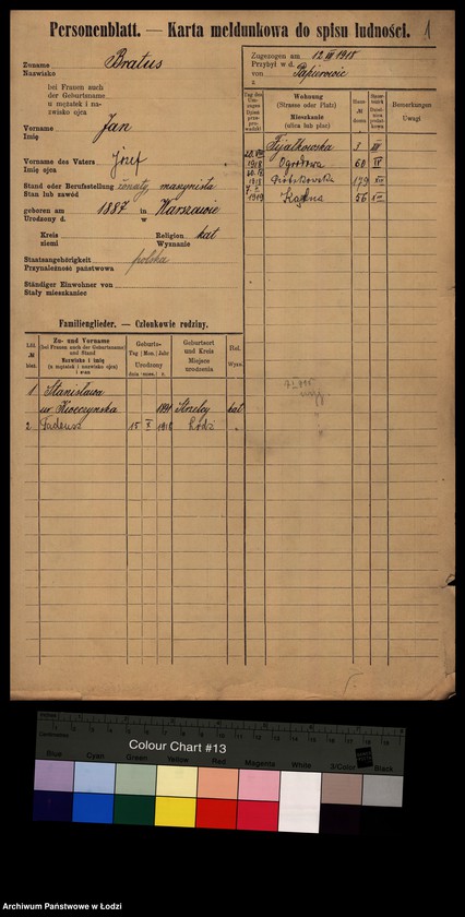 image.from.unit.number "[Spis ludności Łodzi] Bratus - Braune"