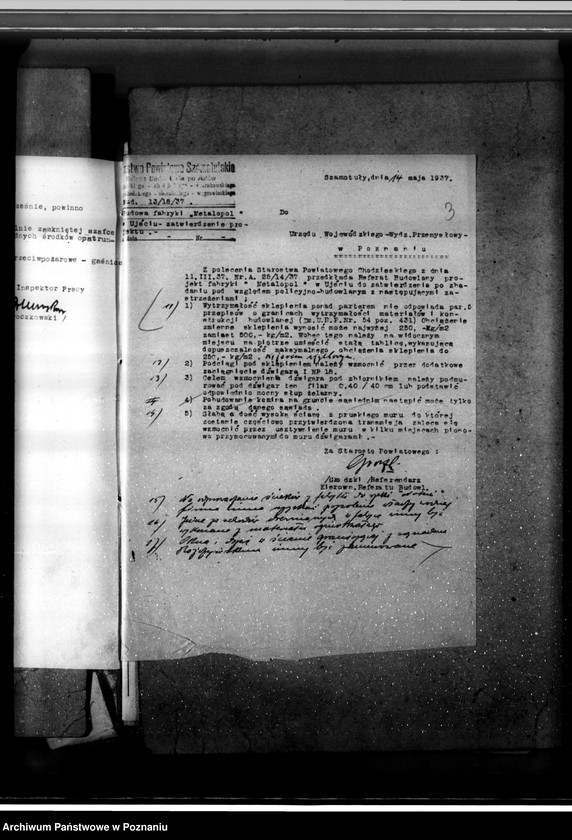 Obraz 8 z jednostki "Zatwierdzenie zakładu przemysłowego Fabryka Farb "Metalofarb" Ujście pow. chodzieski"