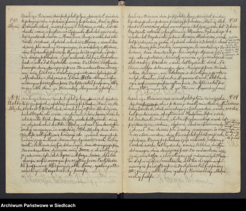 image.from.unit.number "Duplikat aktów stanu cywilnego [urodzonych, zaślubionych i zmarłych] Wiśniewskiej Maryawickiej parafii"