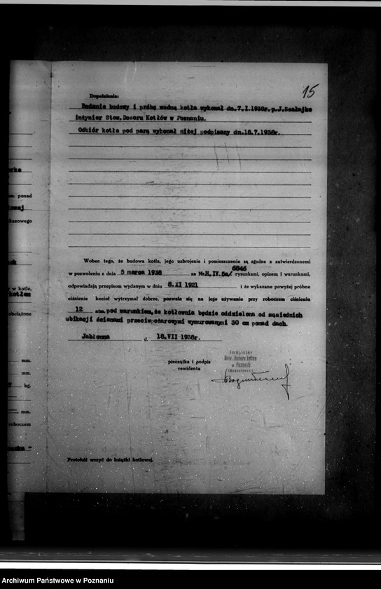 Obraz 19 z jednostki "Tartak J. Skrzypczaka w Jabłonnie powiat wolsztyński nr woj. kotła 6846"