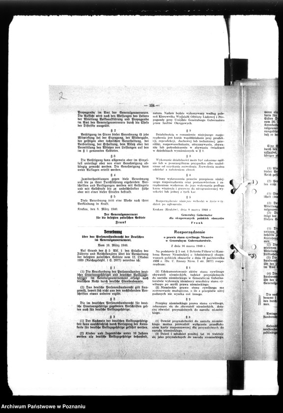 Obraz 6 z jednostki "Anordnungen, Vordrucke etc."