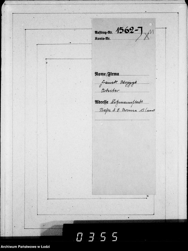 Obraz 15 z jednostki "J.1561-1580 [Wnioski Żydów z Getta o zwrot należności za towar wzięty na kredyt]"