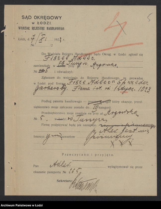 Obraz 7 z jednostki "Adler Fiszel- sprzedaż garderoby"