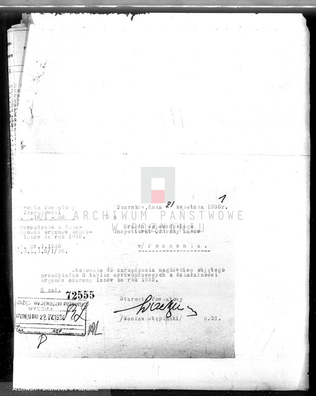 Obraz 6 z jednostki "Sprawozdanie roczne za 1935 rok /komisarzy ochrony lasów/"