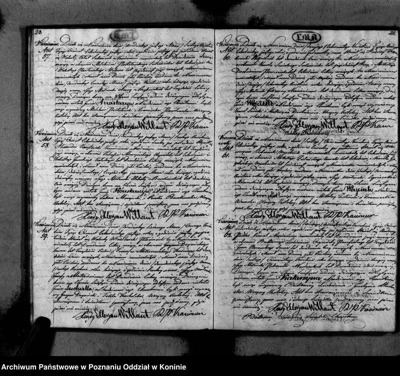 Obraz 13 z jednostki "Akta urodzeń, małżeństw i zejścia"
