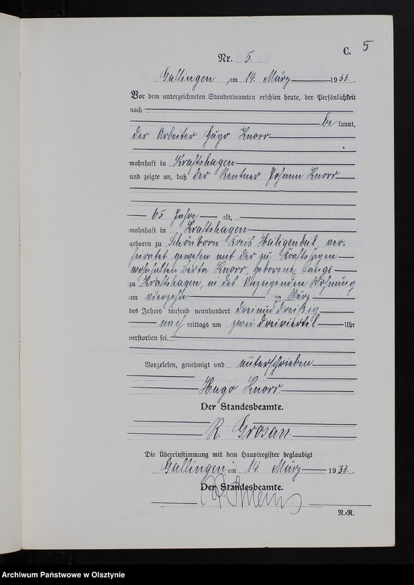 image.from.unit.number "Sterbe-Neben-Register Nr 1 - 22 [ Księga zgonów - wtóropis ]"