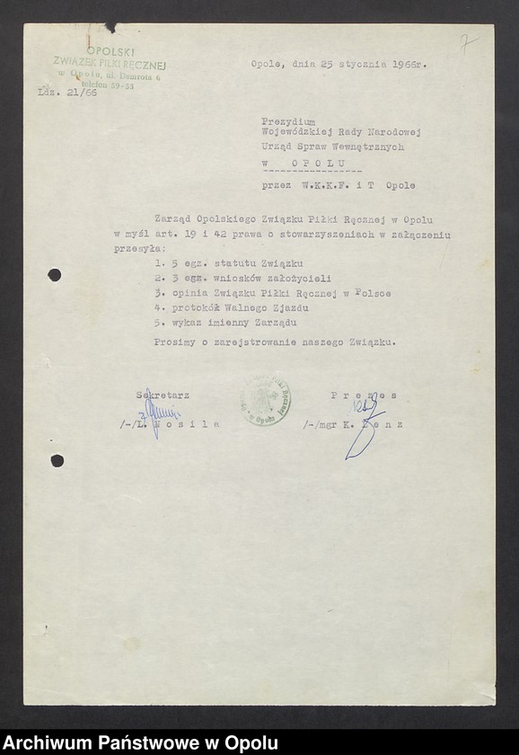 image.from.unit.number "[Okręgowy Związek Piłki Ręcznej w Opolu - rejestracja, statut, protokół, sprawozdania, decyzja o likwidacji]"