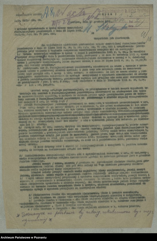 Obraz 20 z jednostki "[Korespondencja z różnymi departamentami i innymi ministerstwami]"