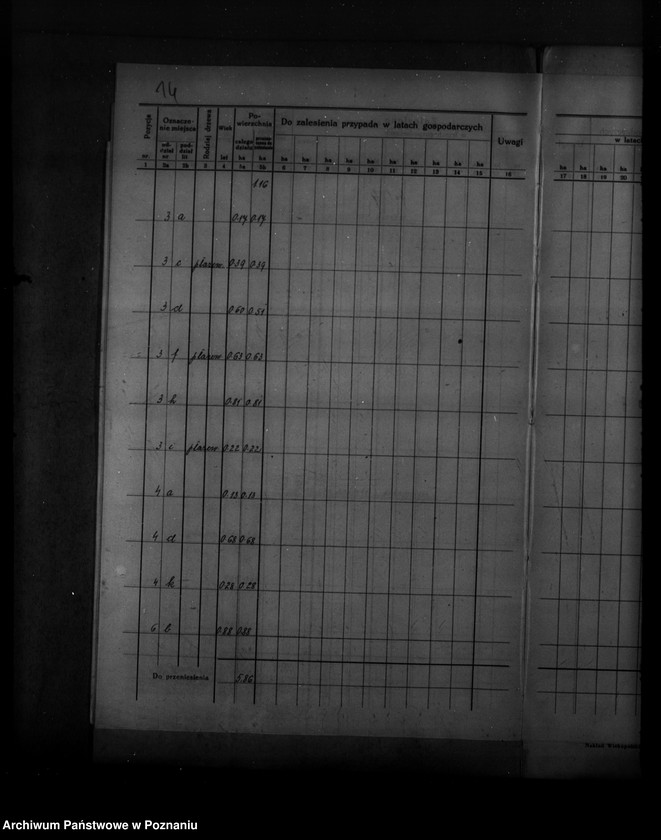 Obraz 20 z jednostki "Plan urządzenia gospodarstwa leśnego dla lasu majętności Sobota powiat poznański 1936-1946"