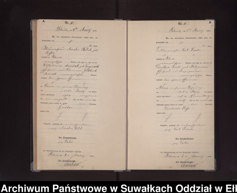 image.from.unit.number "Geburts-Neben-Register des Preussischen Standes-Amtes Rhein Kreis Loetzen"