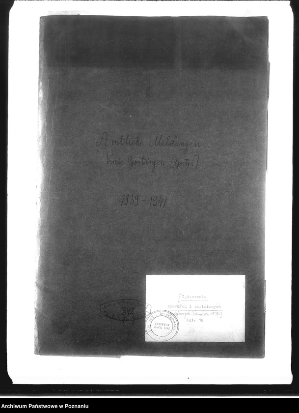 Obraz 4 z jednostki "Amtliche Meldungen Kreis Gostingen (Gostyń)"
