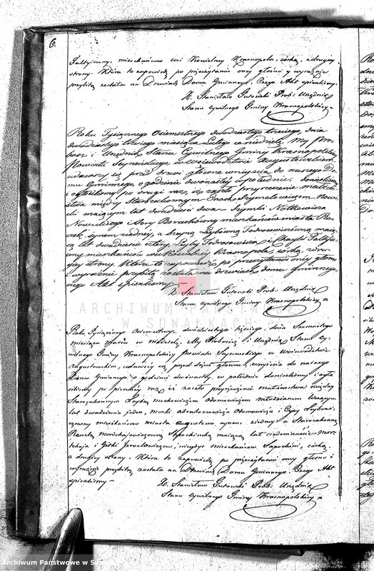 image.from.unit.number "Akta Zaślubionych Gminy Krasnopolskiey R-ku 1823. Powiat Seyneński. Województwo Augstowskie."