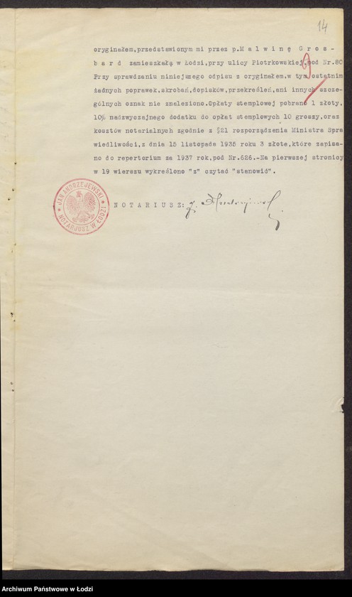 Obraz 16 z jednostki "Przędzanić- Chaim Grosbard- sprzedaż nici farbowanych"