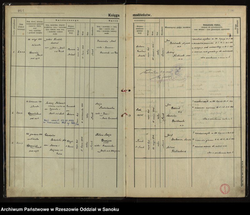 Obraz z jednostki "Księga małżeństw"
