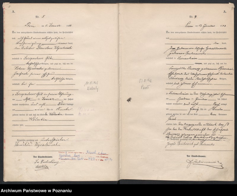 Obraz 7 z jednostki "Księga miejscowa urodzeń"