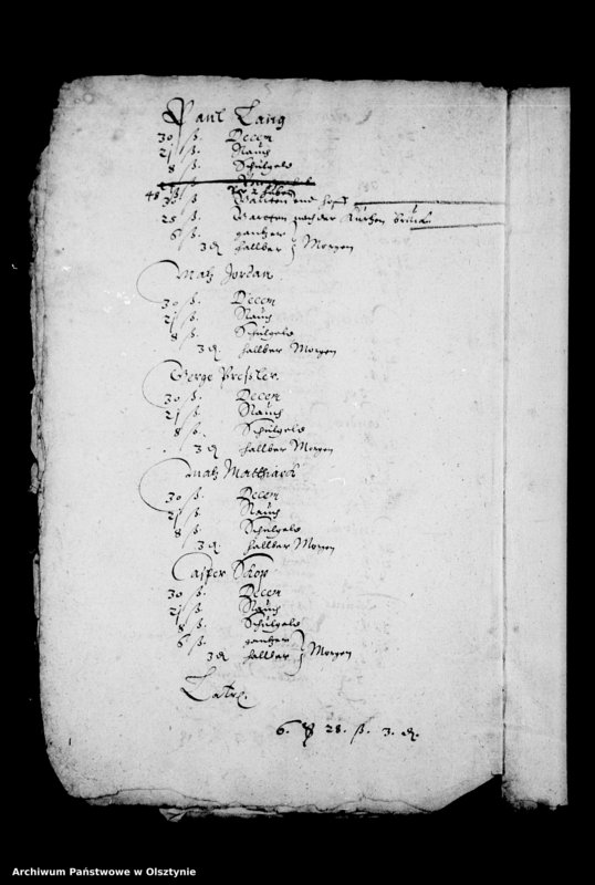 image.from.unit.number "Kirchen-Rechnung der Stadt Deutsch Eylau"