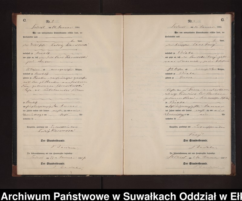 image.from.unit.number "Sterbe-Neben-Register des Preussischen Standes-Amtes Neuhoff Kreis Loetzen"
