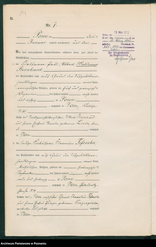 Obraz 16 z jednostki "Księga małżeństw tom I"