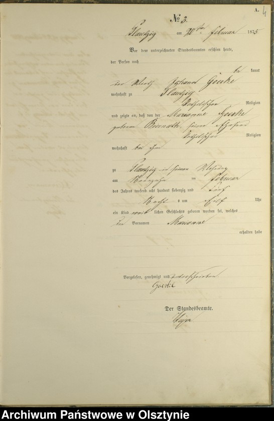 image.from.unit.number "Haupt-Geburts-Register Nr 1 - 25"