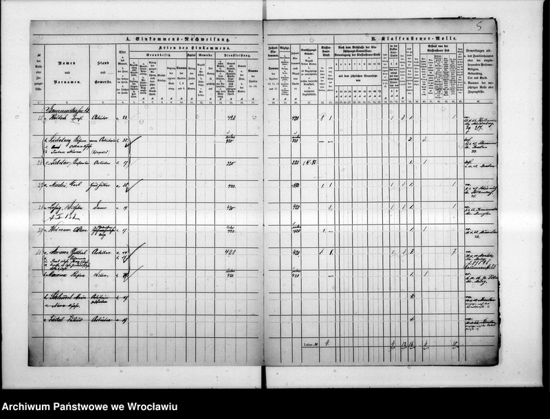 image.from.unit.number "Klassensteuerrolle nebst Eikommens - Nachweisung"