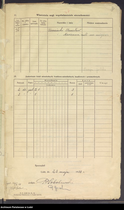 image.from.unit.number "Księga inwentarzowa nieruchomości m. Łodzi ul. Obywatelska"