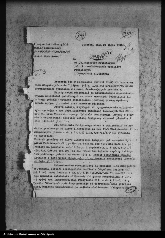 image.from.unit.number "Okólniki, pisma okólne i zarządzenia wydziałów i władz centralnych"