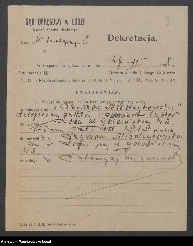 Obraz 5 z jednostki "Szymon Międzybowski- szlifiernia szkła i sprzedaż luster"