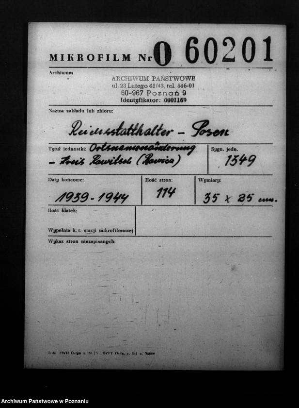 Obraz 2 z jednostki "Ortsnamenänderung - Kreis Rawitsch (Rawicz)"