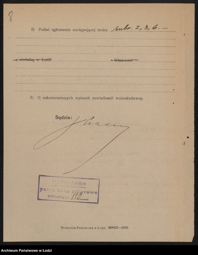 Obraz 10 z jednostki "Fabryka Swetrów i Rękawiczek Laubsztein i bracia Wolfsi – fabryka swetrów i wiązanych rękawiczek"