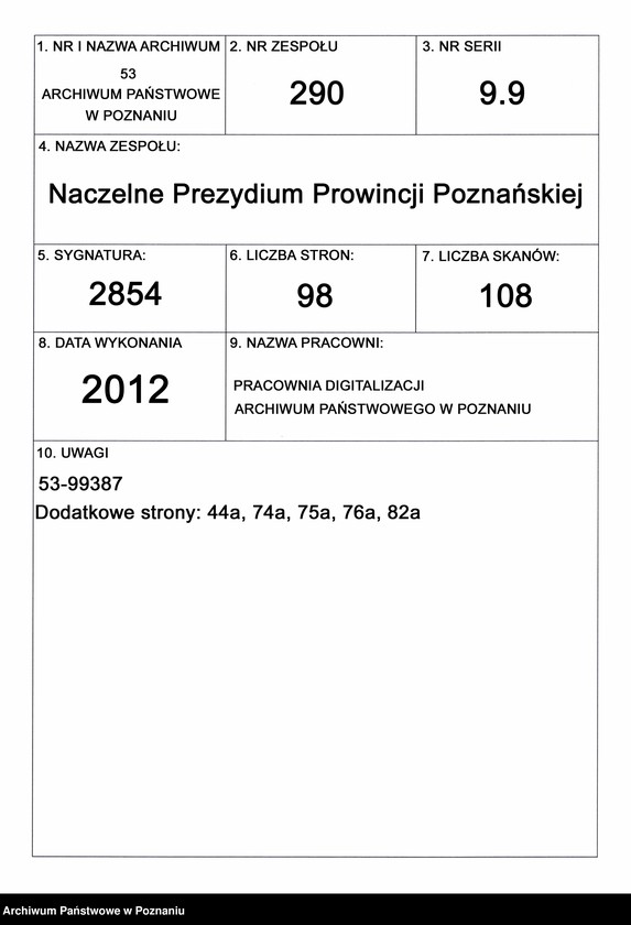Obraz 1 z jednostki "Die Versuche zur Identifizierung der polnisch-nationalen Bestrebungen mit der katholischen Kirche."