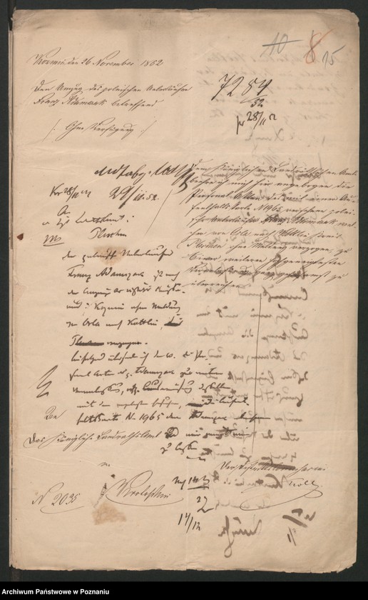 Obraz 18 z jednostki "A. betr. Personalia der polnischen Überläufer Franz und Sofia Adamczak /al. Gościniak, Adamiak/"