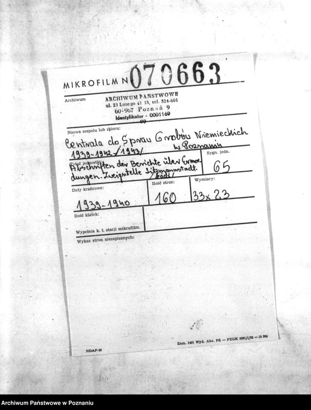 Obraz 2 z jednostki "Abschriften der Berichte über Ermordungen. Zweigstalle Litzmannstadt (Łódź)"