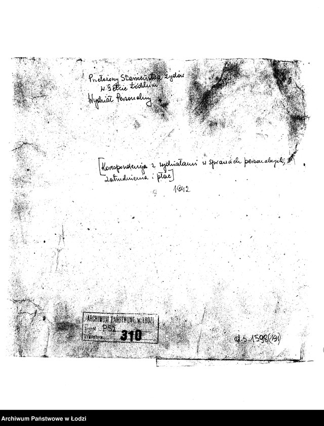 Obraz 3 z jednostki "[Korespondencja z wydziałami w sprawach personalnych, zatrudnienia i płac]"