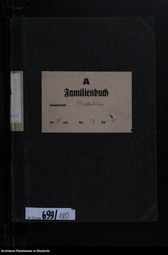 image.from.unit.number "Heirats-Haupt-Register Tom II, Nr 17 - 43"