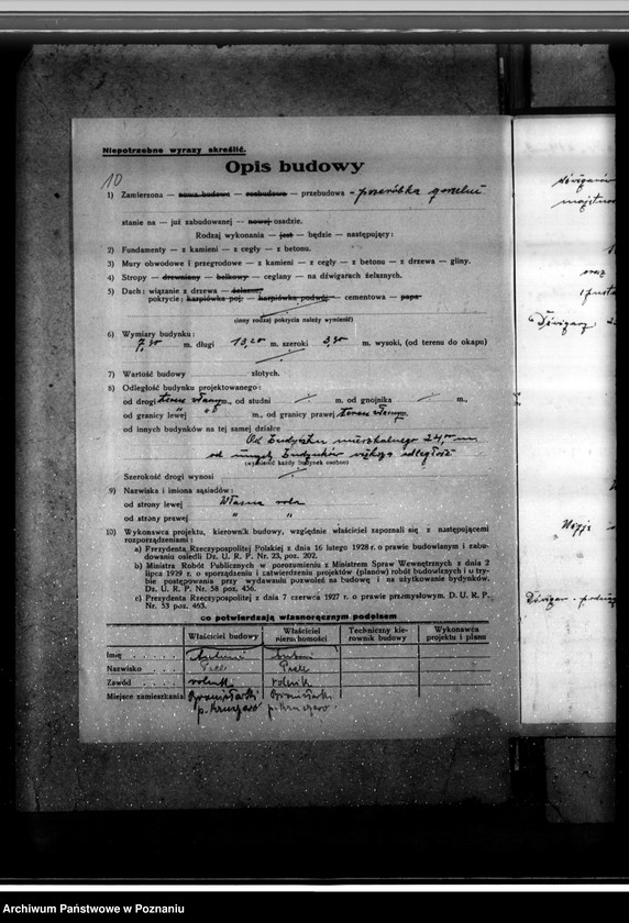 Obraz 14 z jednostki "Gorzelnia A. Prella w Bronisławkach pow. czarnkowski plan budowlany"