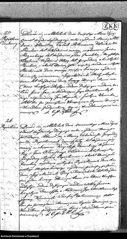 image.from.unit.number "Duplikat Aktów Urodzonych, Małżeństw i Umarłych Parafii Metelskiey z Roku 1832"