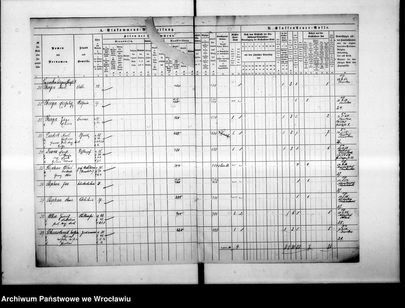 image.from.unit.number "Klassensteuerrolle nebst Eikommens - Nachweisung"