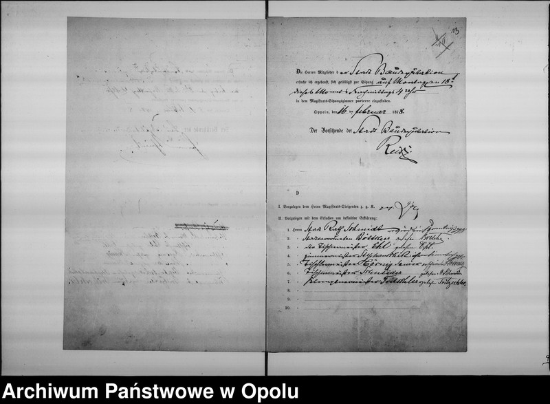 Obraz 15 z jednostki "Acta des Magistrats zu Oppeln betreffend den Durchbruch einer neuen Strasse vom Töpfermarkte nach der Oberen-Karlsstrasse"