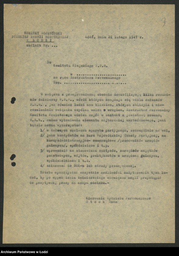 Obraz 4 z jednostki "[Pisma okólne, zawiadomienia Wydziału]"