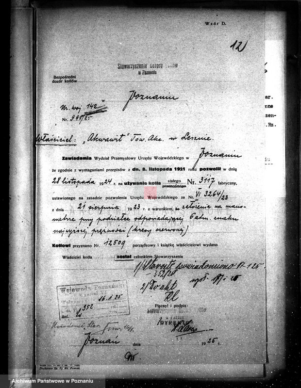 Obraz 18 z jednostki "Firma "Akwawit" w Lesznie nr woj. kotła 142"