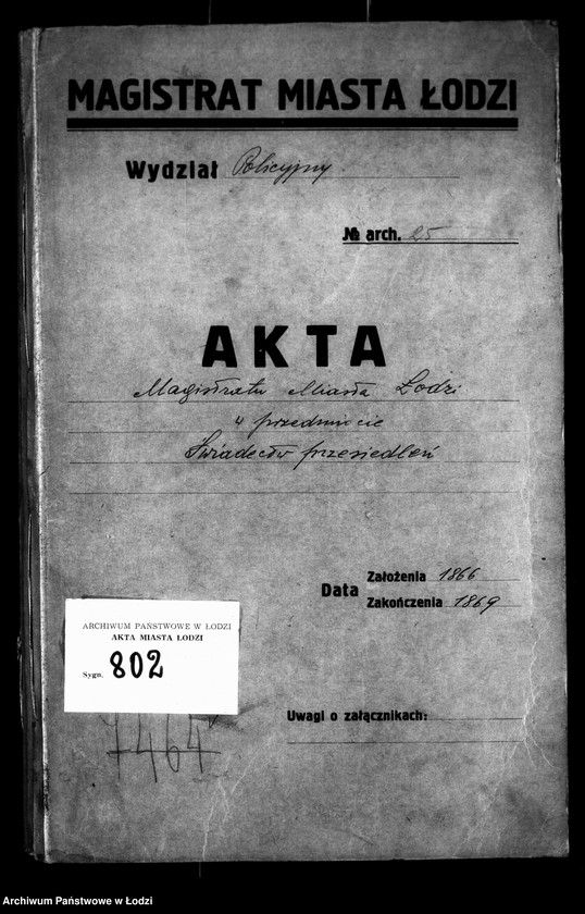 Obraz 4 z jednostki "Akta w przedmiocie świadectw przesiedleń"