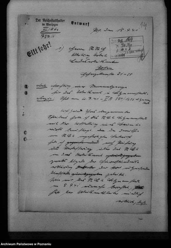 Obraz 19 z jednostki "Unterbringung der Arbeitsämter"