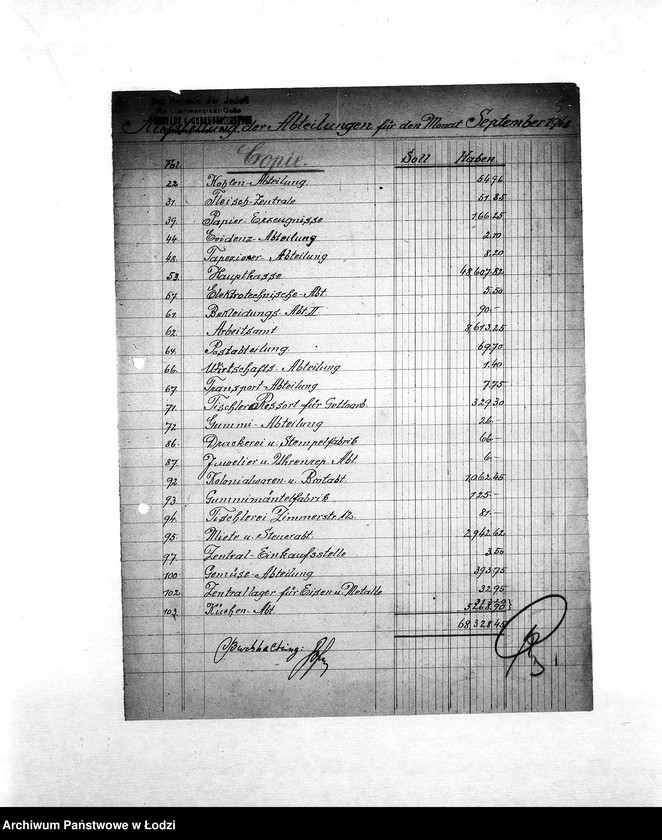 Obraz 8 z jednostki "Bilanzen [Bilanse miesięczne]"