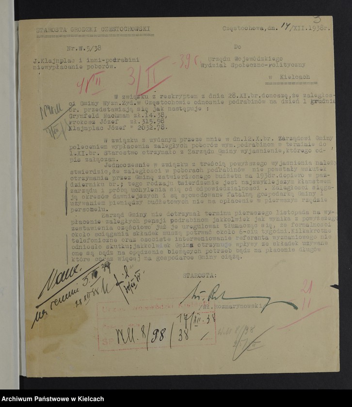 image.from.unit.number "[Sprawy gmin wyznaniowych żydowskich powiat Częstochowa]"