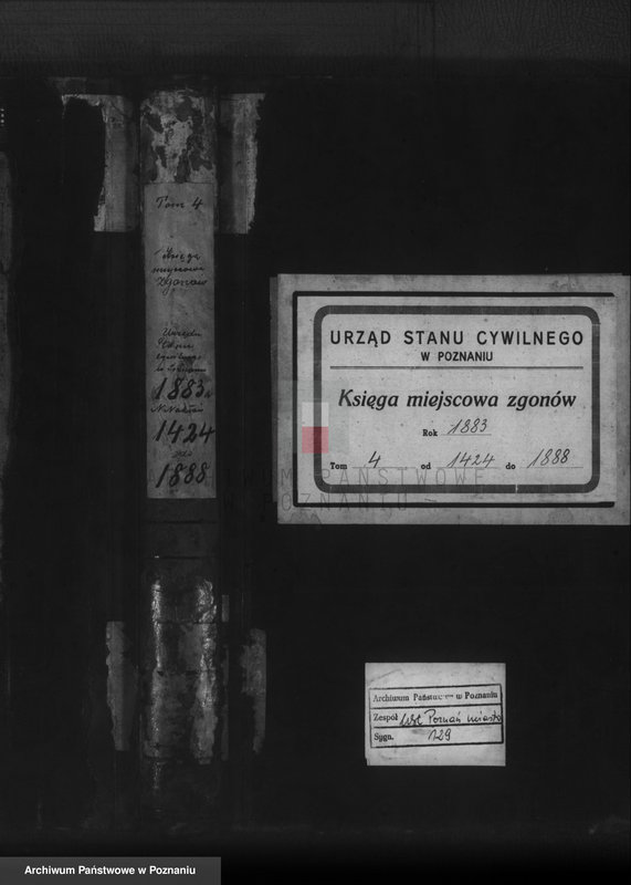 Obraz 1 z jednostki "Księga zgonów t. IV"