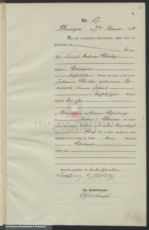 image.from.unit.number "Księga aktów urodzenia"