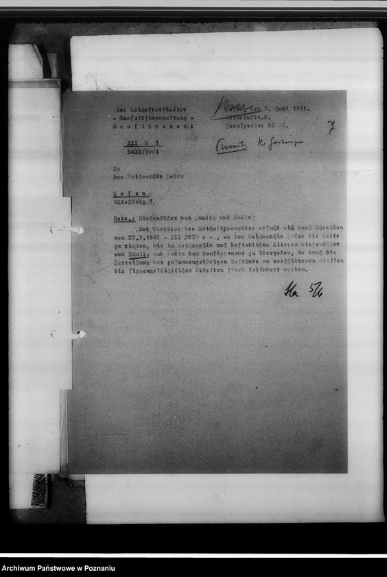 Obraz 11 z jednostki "Einziehungsprotokolle [ksiąg kościelnych]. Bestand der Kirchenbücher der katholischen Gemeinde Neipe [Niepart] und Berghausen [Wola], Kreis Gostingen [powiat gostyński]"