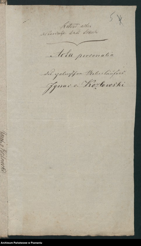 Obraz 9 z jednostki "A. betr. Ignaz von Kozłowski"