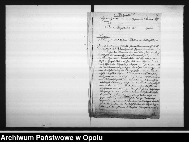 Obraz 8 z jednostki "[Ausschuss für Kriegsaufklärung - rachunki, korespondencja w sprawie pociągnięcia prądu w szkole]"