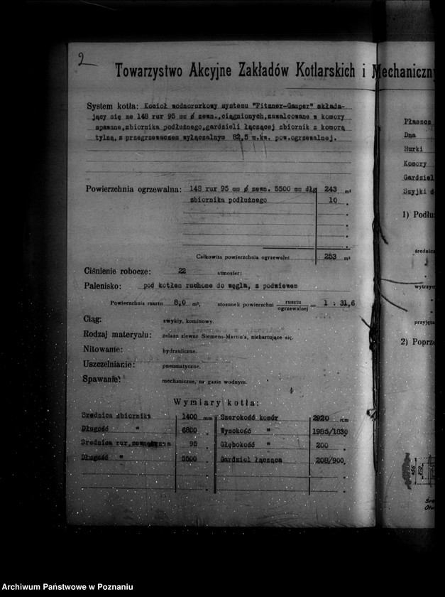 image.from.unit.number "Cukrownia w Miejskiej Górce powiat rawicki nr woj. kotła 5738"